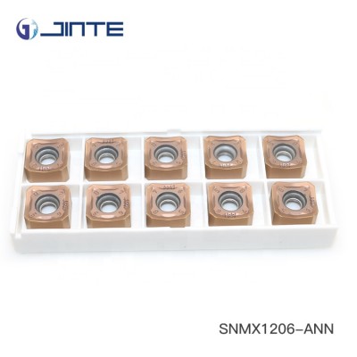 Jinte Snmx Insertos De Carburo Carbide High Feed Milling Insert Snmx1206-ann