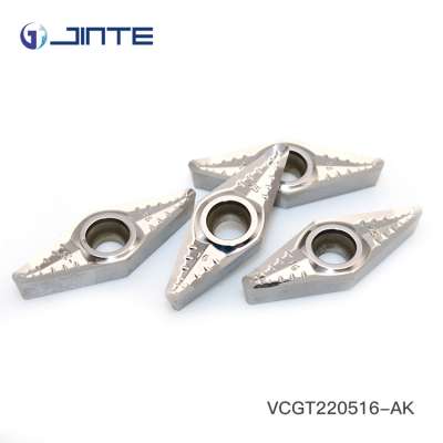 jinte cnc cutting tools/carbide inserts turning aluminum VCGT220516-AK