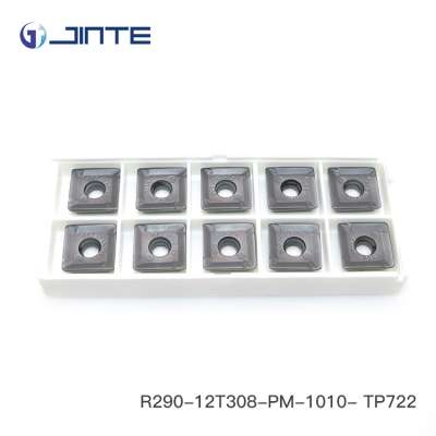 jinte face carbide milling insert  lathe tool R290-12T308-PM-1010- TP722