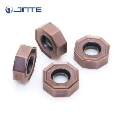 Jinte manufacturer ONMU carbide inserts cnc milling cutter blades for steel processing